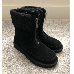 Koolaburra UGG Lytta Black Fur-Lined Zipper Boots!!